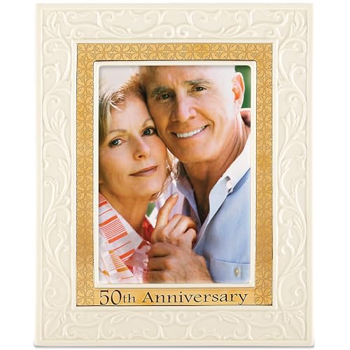 Lenox Portrait Gallery 50th Anniversary Luxury Frame, 5 by 7-Inch - 826478