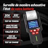 KONNWEI KW700 testeur de batterie 12/24 V avec imprimante intégrée photo 3