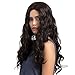 Produktbild TopWigy Wunderbar Natur Schwarz Damen Gelockt/Gewellt Weiblich Lang Kunsthaar volle Perücke Party/KostümKarneval Synthetic Wig 26 Zoll