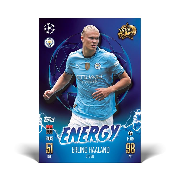 Topps Match Attax 24/25 – Update Mega Multipack #4 – Star Balleres! 41 cartes Match Attax dont 16 cartes Star Baller et une exclusivité Lamine Yamal Star Baller LE !