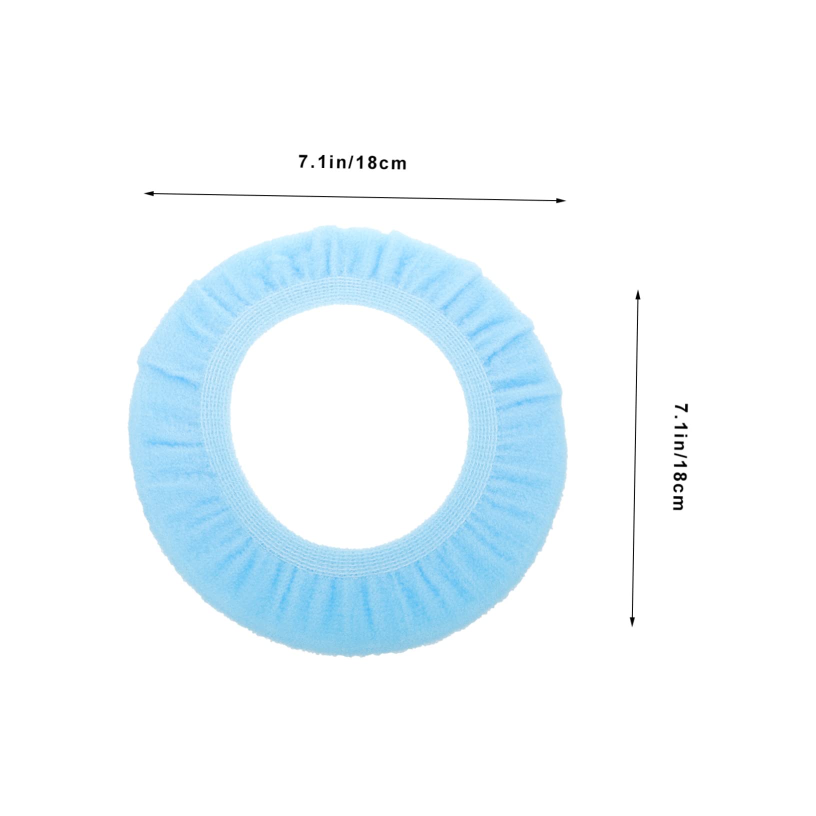 RORPOIR 9pcs Padded Toilet Seat Covers Soft Warm Bathroom Accessory Black Stretchable Seat Covers for Round U-Shape Seats