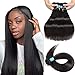Panse Hair 10a Grade Peruvian Virgin Straight Hair Bundles 24 24 26 26 Inches Long Straight Human Hair Extensions 1b Black Color Can be Dyed And Styled Great Quality Hair Weaving for Women