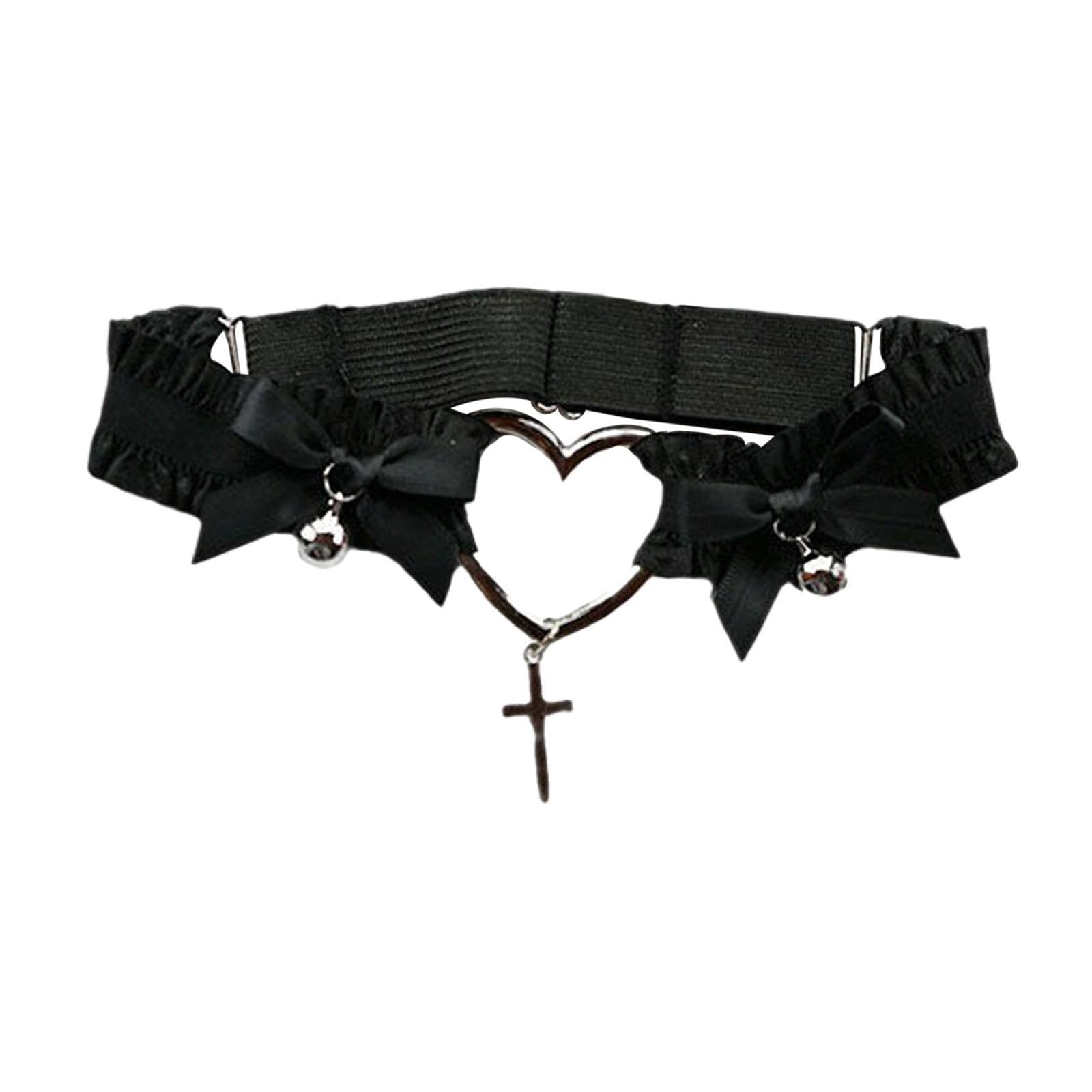 Heart Garter Costume Accessory Lady for Party Stage Performance Cosplay Black-image-17