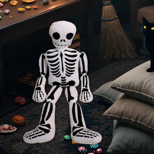 Decoración del hogar sin objetos rigidos usando peluche de esqueleto 3