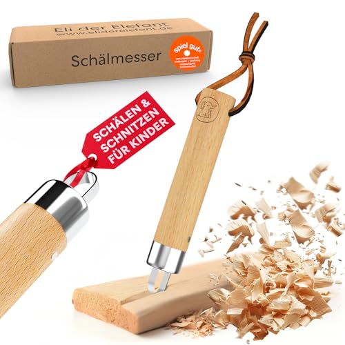 Eli® Schnitzmesser für Kinder mit runder Klinge ab 6 Jahre -...