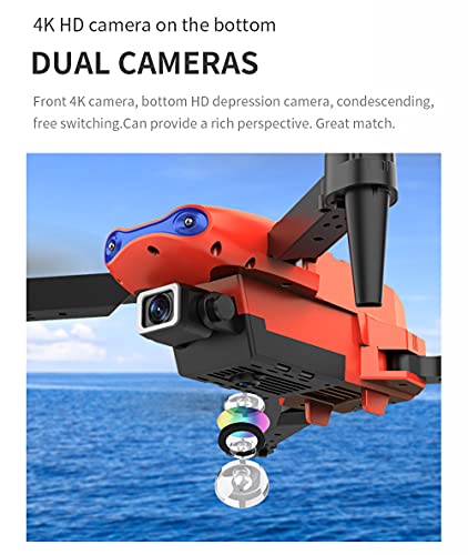 Drone E99 PRO RC Drone 4K HD Câmera dupla, WiFi FPV Dobrável Retorno Automático Altitude Hold Drone,