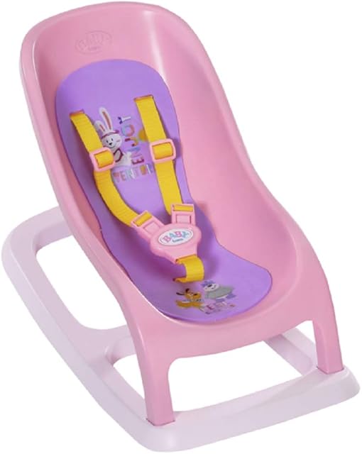 BABY Born Bouncing Chair for 43 cm Doll - With Safety Straps - Easy for Small Hands, Creative Play Promotes Empathy and Social Skills, For Toddlers 3 Years and Up