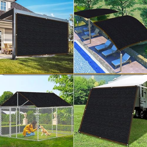Schattierungsnetz Schattennetze Mit Ösen, 6 PIN Schattiernetz 80% Sonnenschutznetz Schattentuch Gewächshaus, Sonnennetz für Garten Outdoor Pergola Pflanze Carport Pool