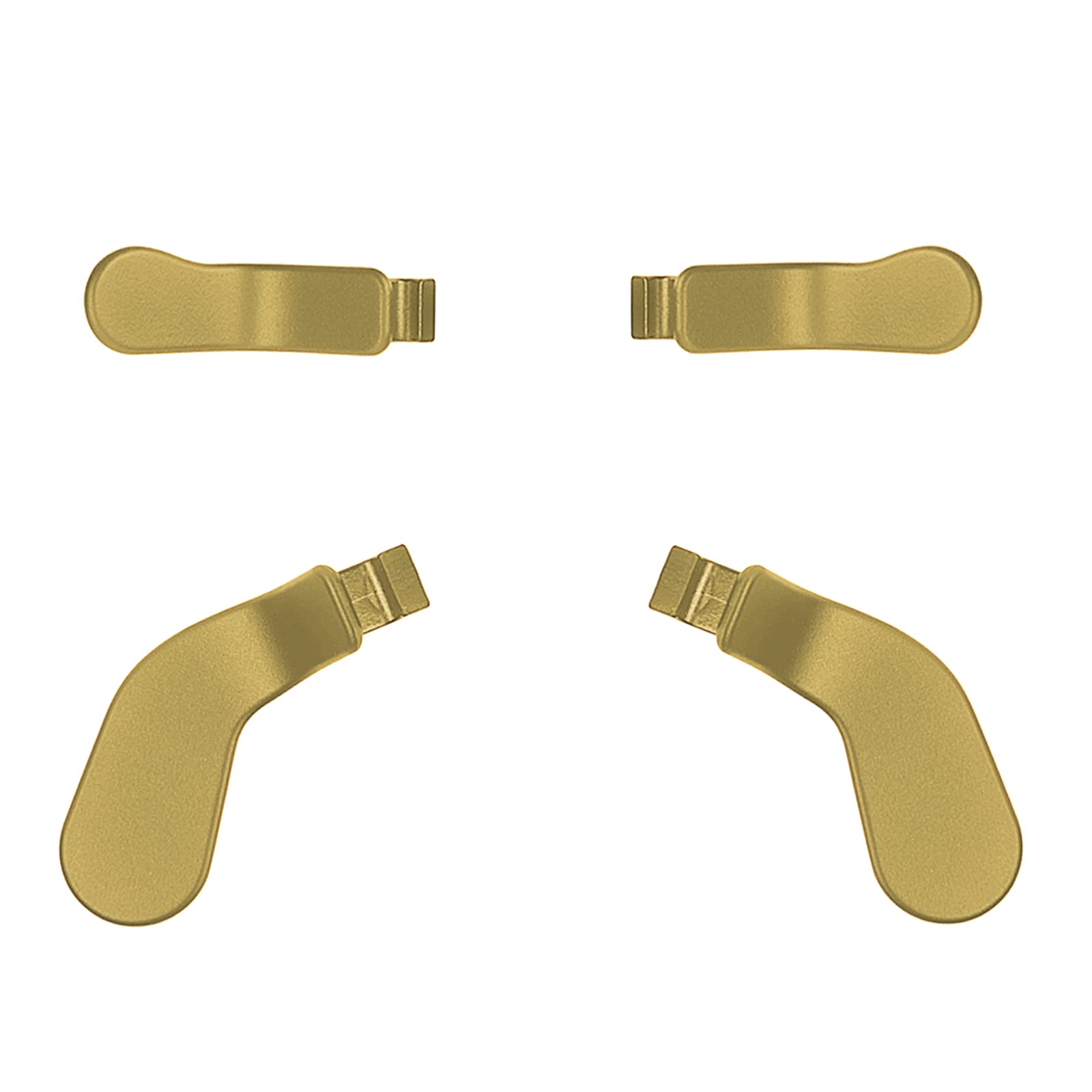 TOMSINXbox Elite Controller Series 2 & 1 Paddles,4 pcs Metal Stainless Steel Parts for Xbox One Elite 2 & 1 Controller,Xbox Controller Elite 2 Core Accessories(2 Medium & 2 Mini)(Gold)