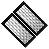 MALUGOGO 2 Stück Bodenlüftungshaube Luftauslassabweiser Heizungslüftungsabweiser Rechteckige Bodenlüftungsabdeckung Luftstromgitter Bodenlüftungsabdeckung Für Mobilheime Staubschutz