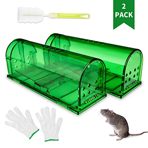 LMLMD 2XTrampa para Ratones Humane, No Matará Ratones?Lavable, Adecuado para Habitaciones, Oficinas, Campos y Almacenes