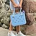 BOGG BAG Bitty Waterproof Washable Tip Proof Durable Open Tote Bag for the Beach Boat Pool Sports 11x8.5x4.5 - Lightweight Cute Tote Bag - Durable Rubber Bags For Women - Carolina On My Mind