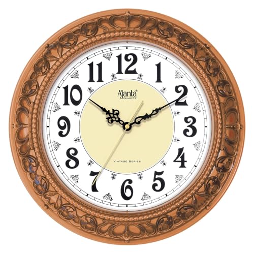Image of Ajanta Wall Clock for Home and Offices Silent Sweep Movement 14 Inches Wall Clock Wall Watch (Light 36 x 36 x 4 cm)