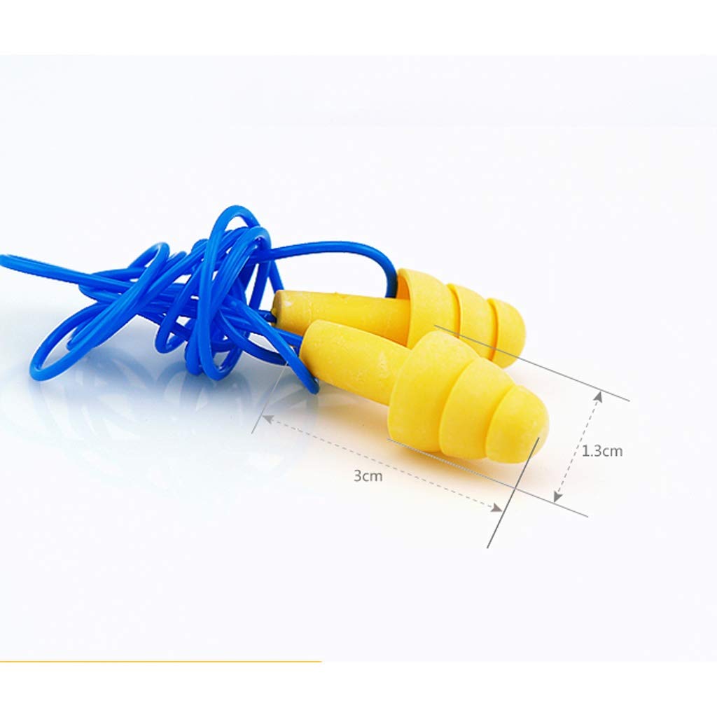 Protección auditiva Earplug Piscina Otitis Media tapones for los oídos a prueba de agua con una cuerda del baño del champú de aislamiento de sonido de reducción de ruido Silencio tapones for los oídos