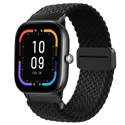 【Materiale di qualità】: Cinturini sportivi in ​​nylon per cinturino amazfit active 2, realizzati in morbido nylon di alta qualità e tecniche di lavorazione a maglia avanzate. Godetevi il design morbido, leggero e resistente al sudore per un'esperienza di utilizzo piacevole e senza problemi