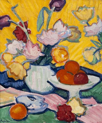 Art Portrait Tulipes dans un vase Samuel Peploe 60x90