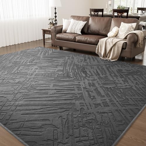 AMOAMI-Area Rug 9x12-Boho Rugs for Living Room Machine Washable-3D Rugs for Bedroom-Non Slip Floor Rug-Moroccan Indoor Carpet for Bedroom Dining Room