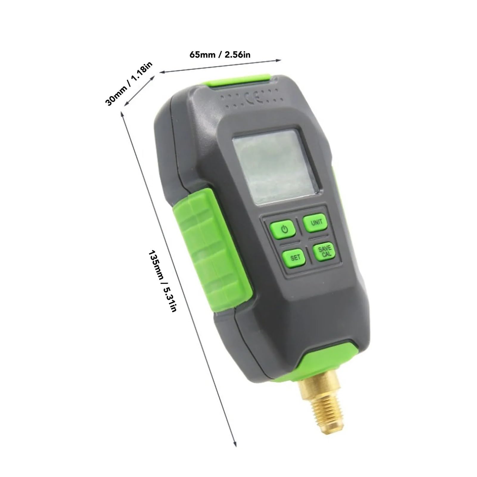 Digital Vacuum Gauge 0‑10000Pa 7/16inch 20UNF Interface Backlit Display Micron Meter For Atmospheric Environment