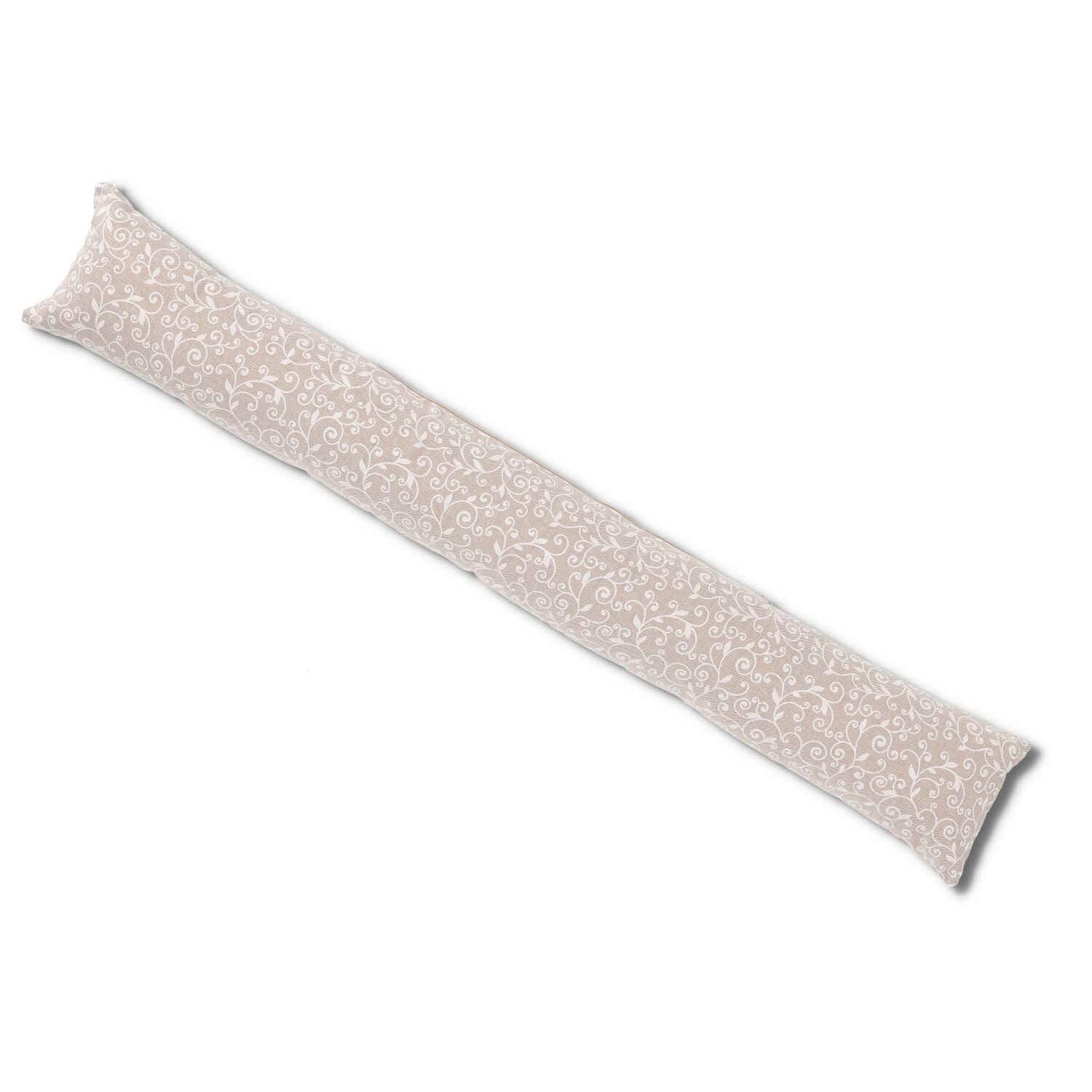 Boudin de Porte Riccio Coton Blanc Idéal Salon et Chambre Casatessile 110cm