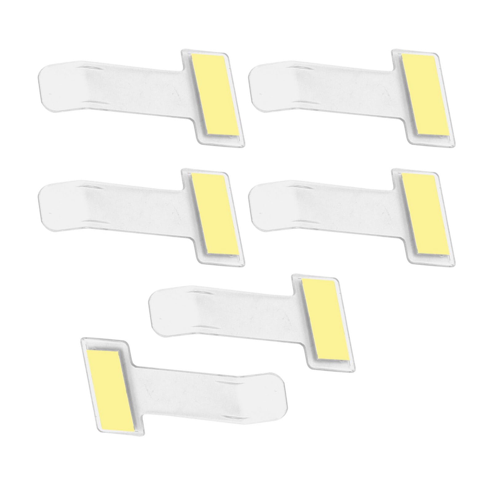ROYJJ Parking Permit Holder,Clear Car Windscreen Ticket Holder, Adhesive Tickets Clips for Car Refrigerator Temporary parking business card plastic ticket holder