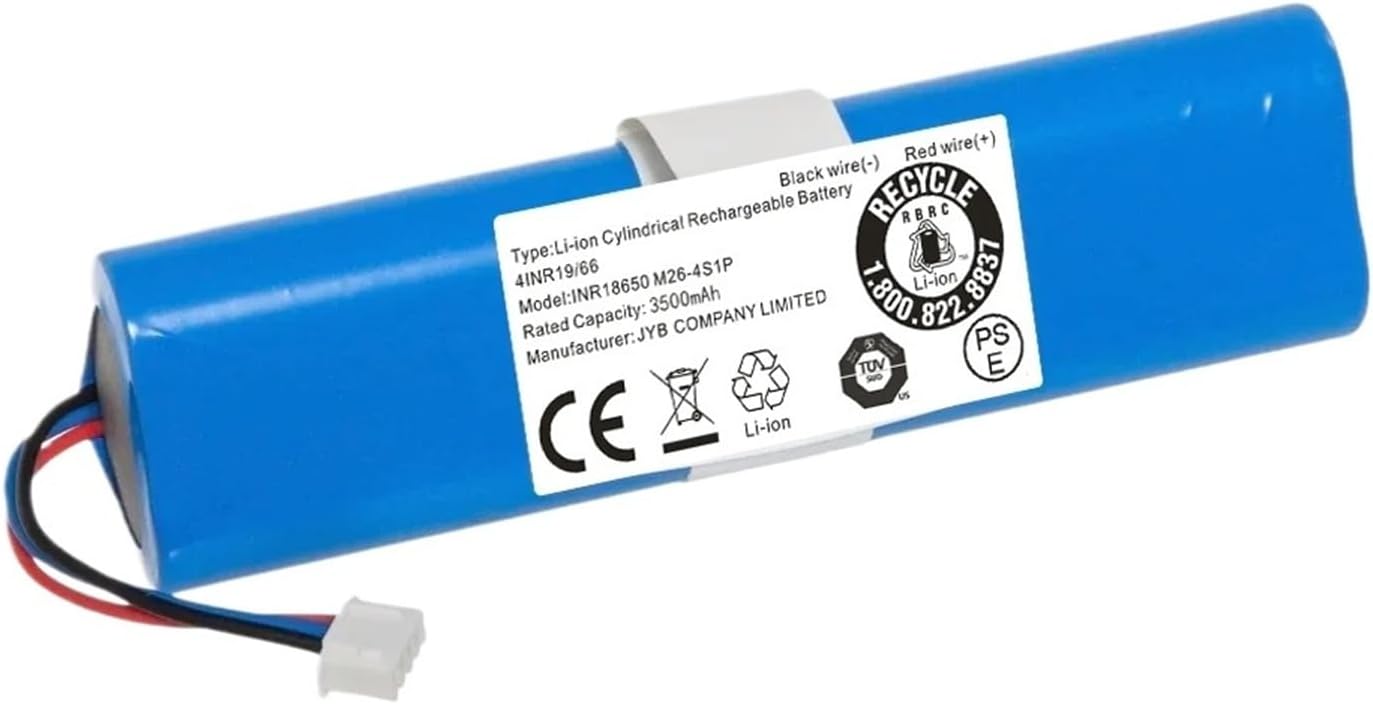 3000mAh Replacement Battery,Compatible For Ecovacs,Compatible For Deebot Ozmo,900, 901, 905, 920 930, 937 N8, N8 Pro 14.4V Li-ION Robot Vacuum Cleaner(2600mAh)
