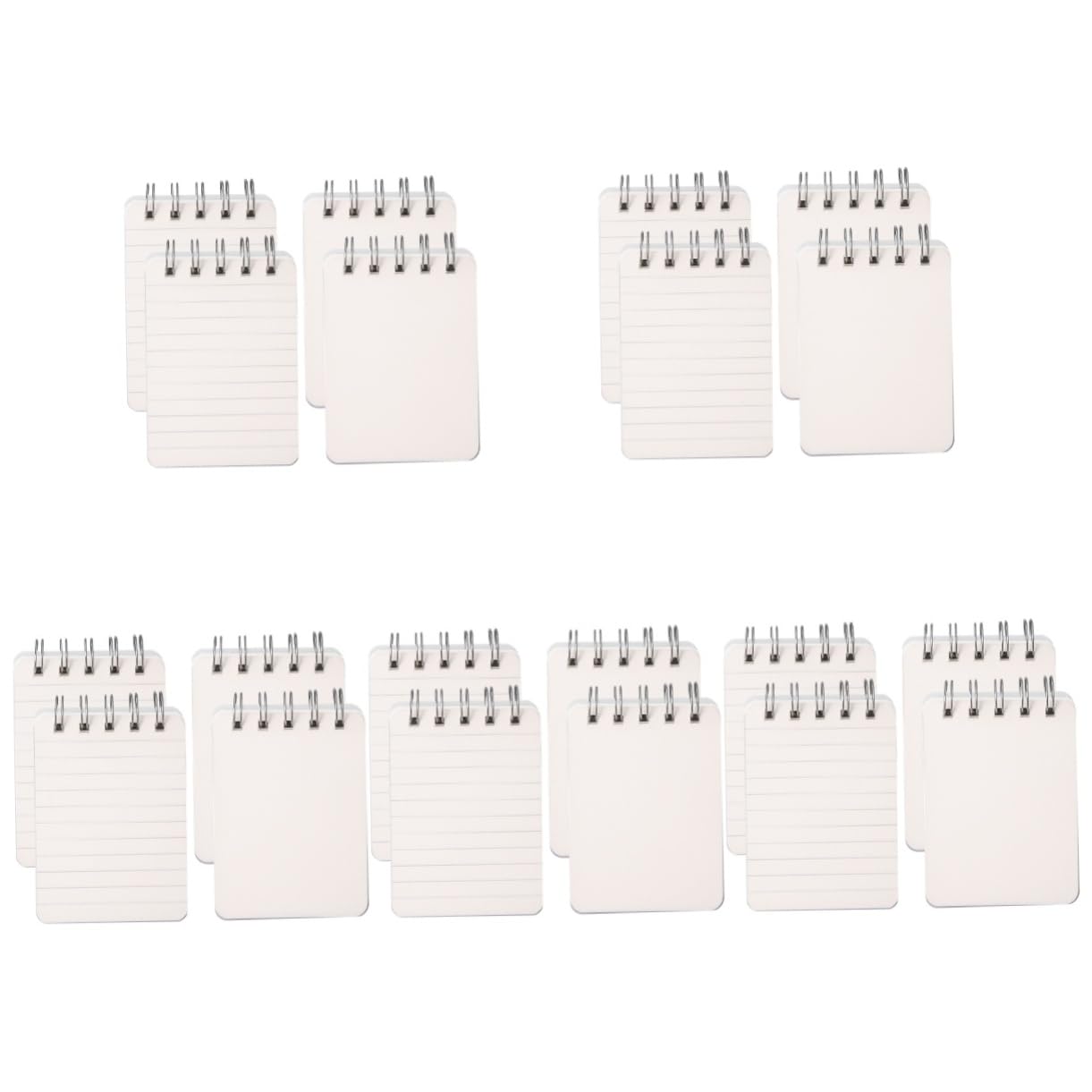 Operitacx 5 Ensembles Mini Cahier Carnet De Poche Ventilateurs Portables Cahier Spirale Cahiers En Vrac Cahiers Et Journaux Cahier À Spirale Mini-bloc-notes Blanche Le Fer 4 Pièces * 5