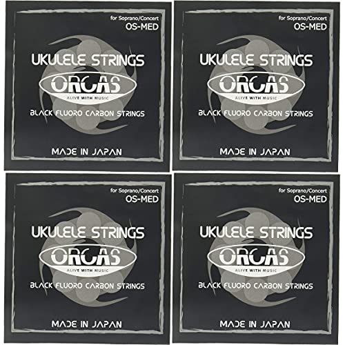 IJX tJ[{ EN Zbg \vm RT[gp ~fBAQ[W ORCAS UKULELE STRINGS SOPRANO CONCERT OS-MED (4Zbg)