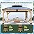 ZIENLIFE 12x14 ft Cedar Wood Gazebo with Sunlight Roof &Storage Cabinet, Hardtop Gazebo with Galvanized Steel Double Roof, Heavy Duty Pavilion for Patio Lawn and Garden