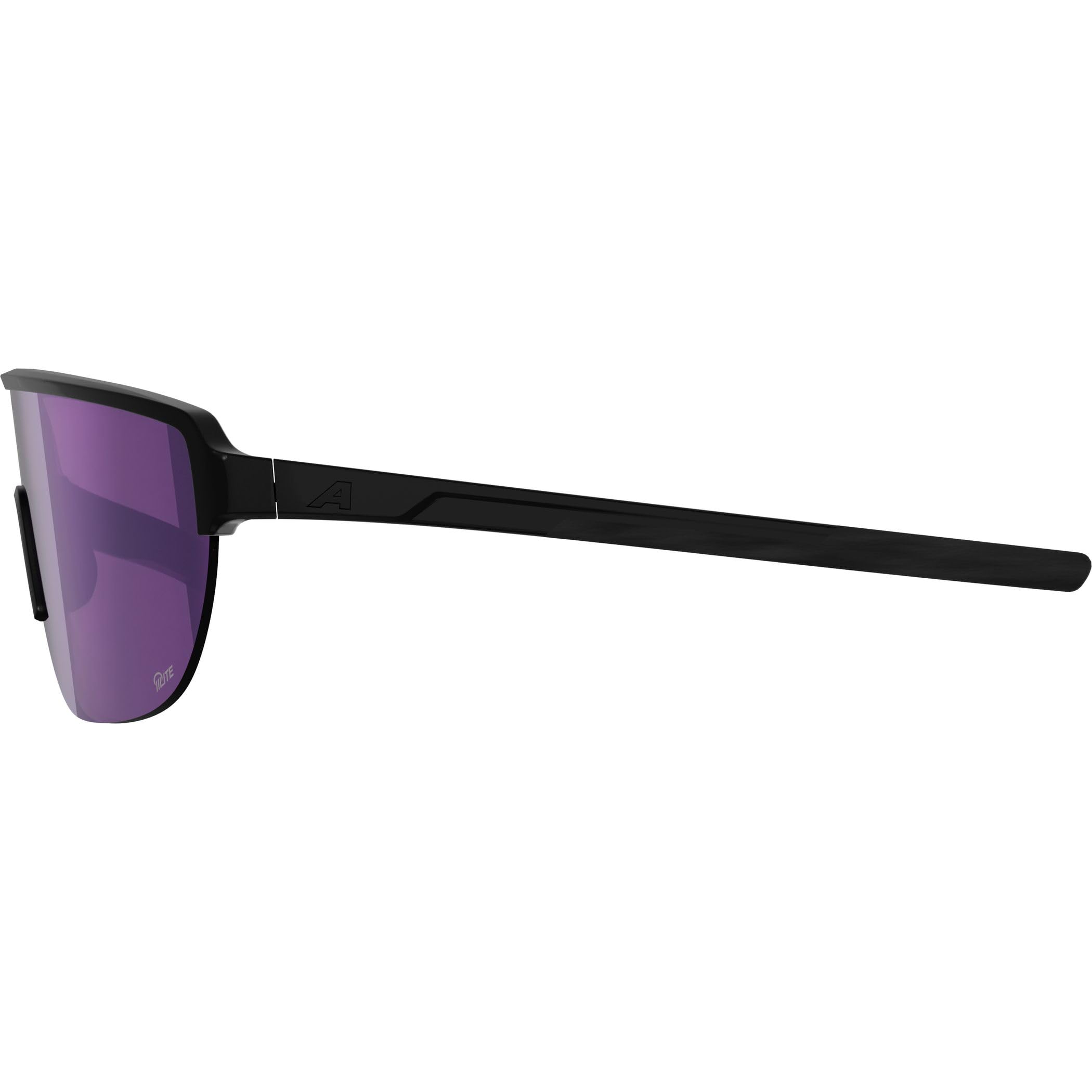 ALPINA RAM II Q-LITE – sportowe okulary dla kobiet i mężczyzn, z soczewkami o wzmocnionym kontraście, lekkie i niezniszczalne, do jazdy na rowerze - black gloss - M