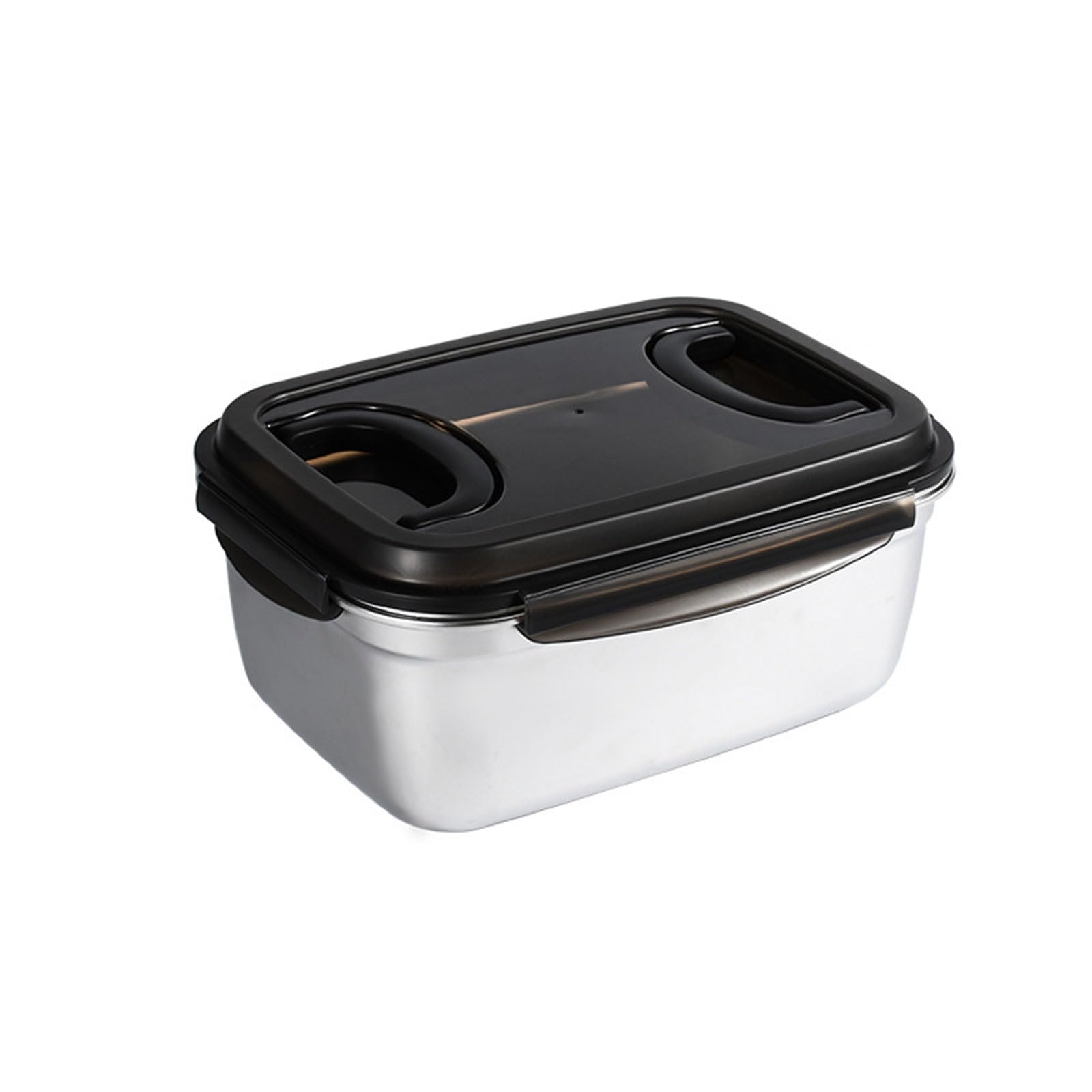Nucelit Sealed Nonrust Steel Food Storage Container with Secure Cover for Keeping Meals Freshness Ideal for Kitchen Offices Lunch Pickle Storage Container