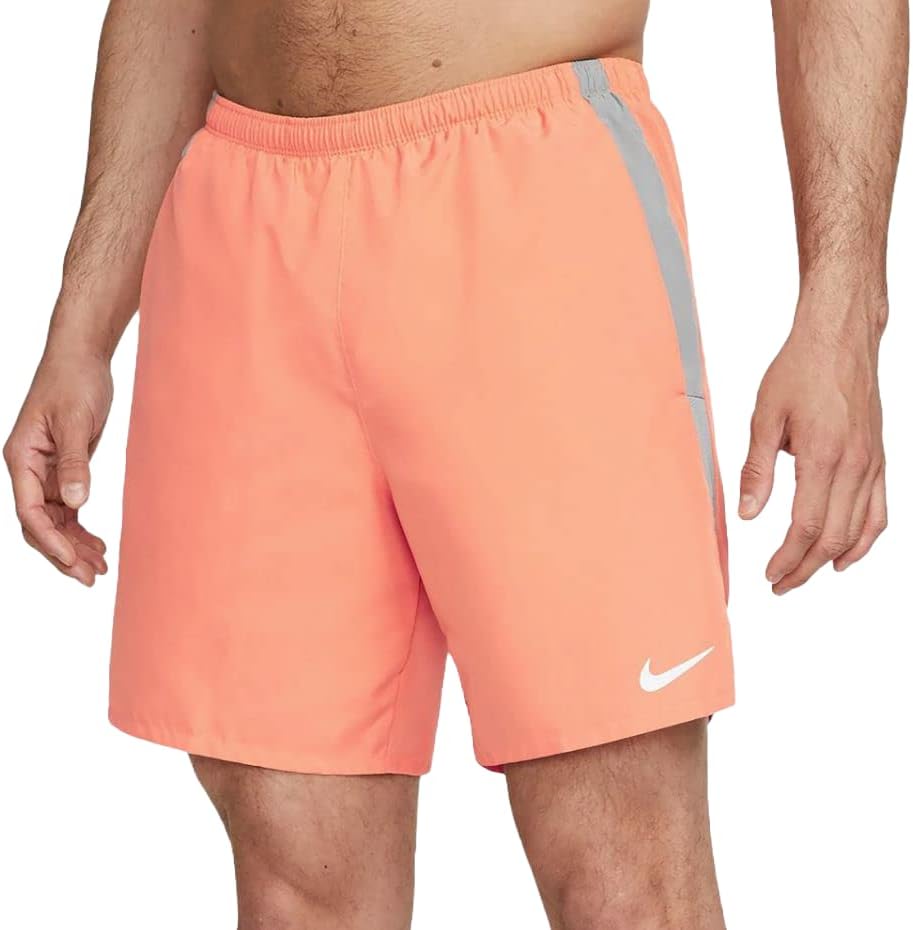 Nike Men's Challenger BriefLined 7” Running Shorts (Orange