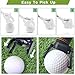 Kicbertin Golf Ball Retriever with Golf Ball Grabbers, Stainless Extendable Golf Ball Retriever Telescopic for Water, Golf Accessories for Men