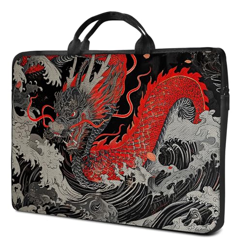 Funda para laptop 14-15.6 pulgadas, color Red Dragon miniatura 1