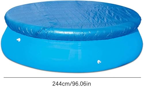 Miniatura 6 de Cubierta de la piscina, piscina redonda impermeable polvo de la piscina lona resistente a los rayos UV Mat Home piscina Accessor 96.1 in