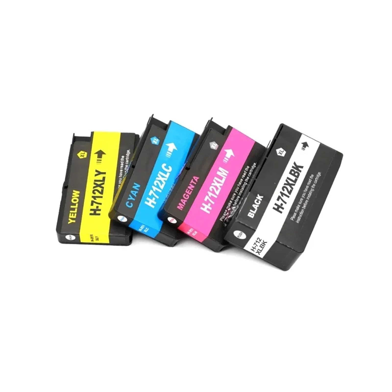 Cartuccia d'inchiostro 712XL, compatibile for HP | Stampante a getto d'inchiostro T210 T230 T250 T650 T630, 3ED71A 3ED67A(2Set)