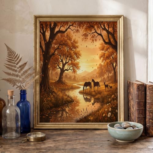 Impression sur toile érables d'automne pour une atmosphère sereine