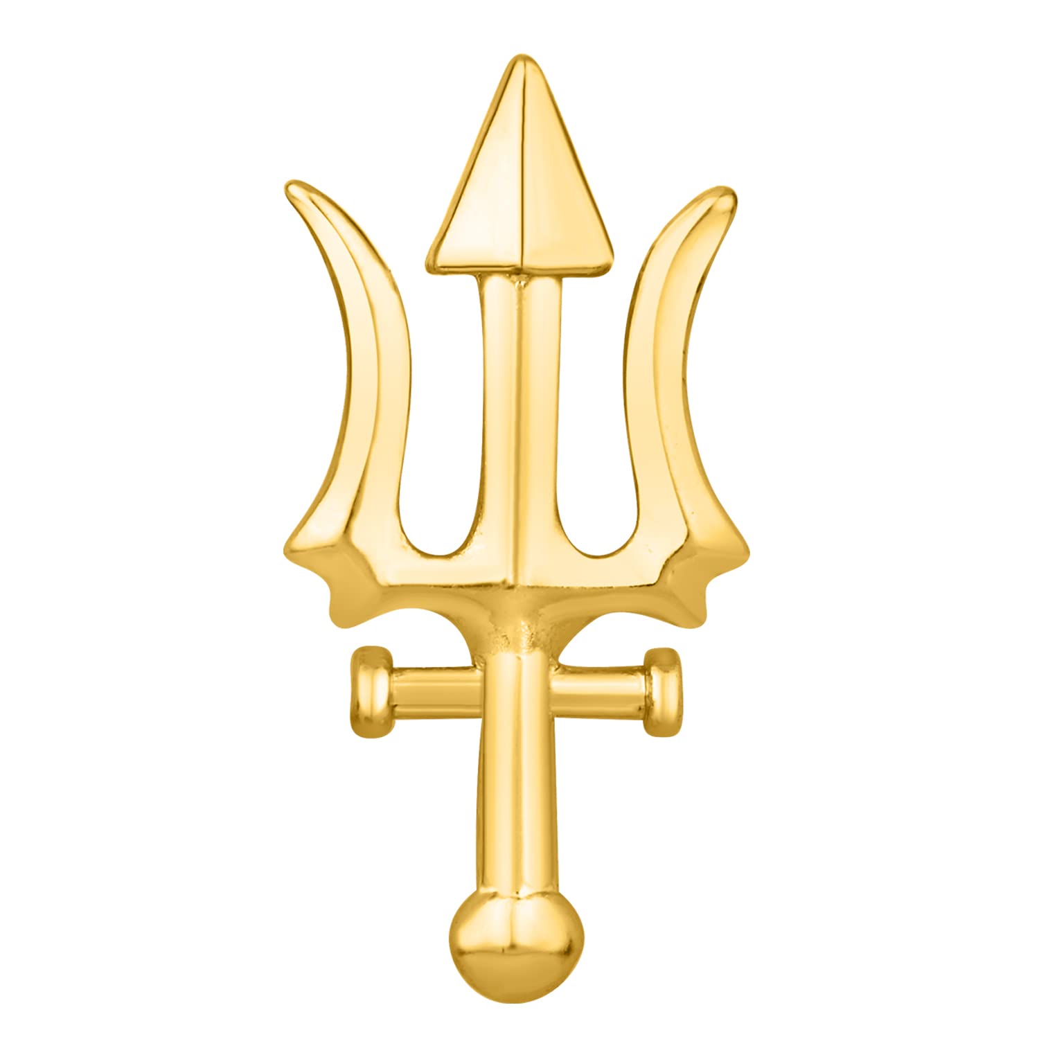 mahi Gold Plated Mahadev Shiva Trishul Designer Brooch for Men (BP1101050G)-picture-19
