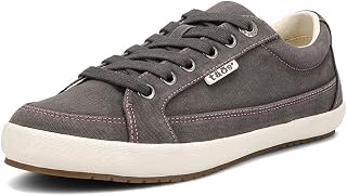 Moc Star 2 Women's Sneaker - Fresh Canvas Design with Removable Footbed, Arch Support and Durable Lightweight Outsole for All Day Walking and Everyday Style