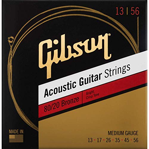 Gibson 80/20 Bronze Acoustic Guitar Strings - Medium…
