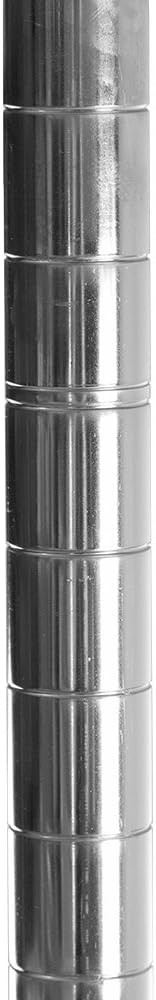 Shelving Inc. 8 d x 12 w x 54 h Chrome Wire Shelving with 5 Tier Shelves, Weight Capacity 800lbs Per Shelf