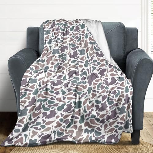 Manta Camo Suave y Cómoda de Franela con Diseño de Camuflaje miniatura 2