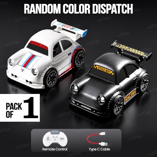 Image of Zest 4 Toyz Remote Control Car for Kids | 2.4GHz RC Drift Car | Type-C Charging | Follow Mode | Escape Mode | Rechargeable Car Toy for Boys & Girls 3 Years + (Random Color)