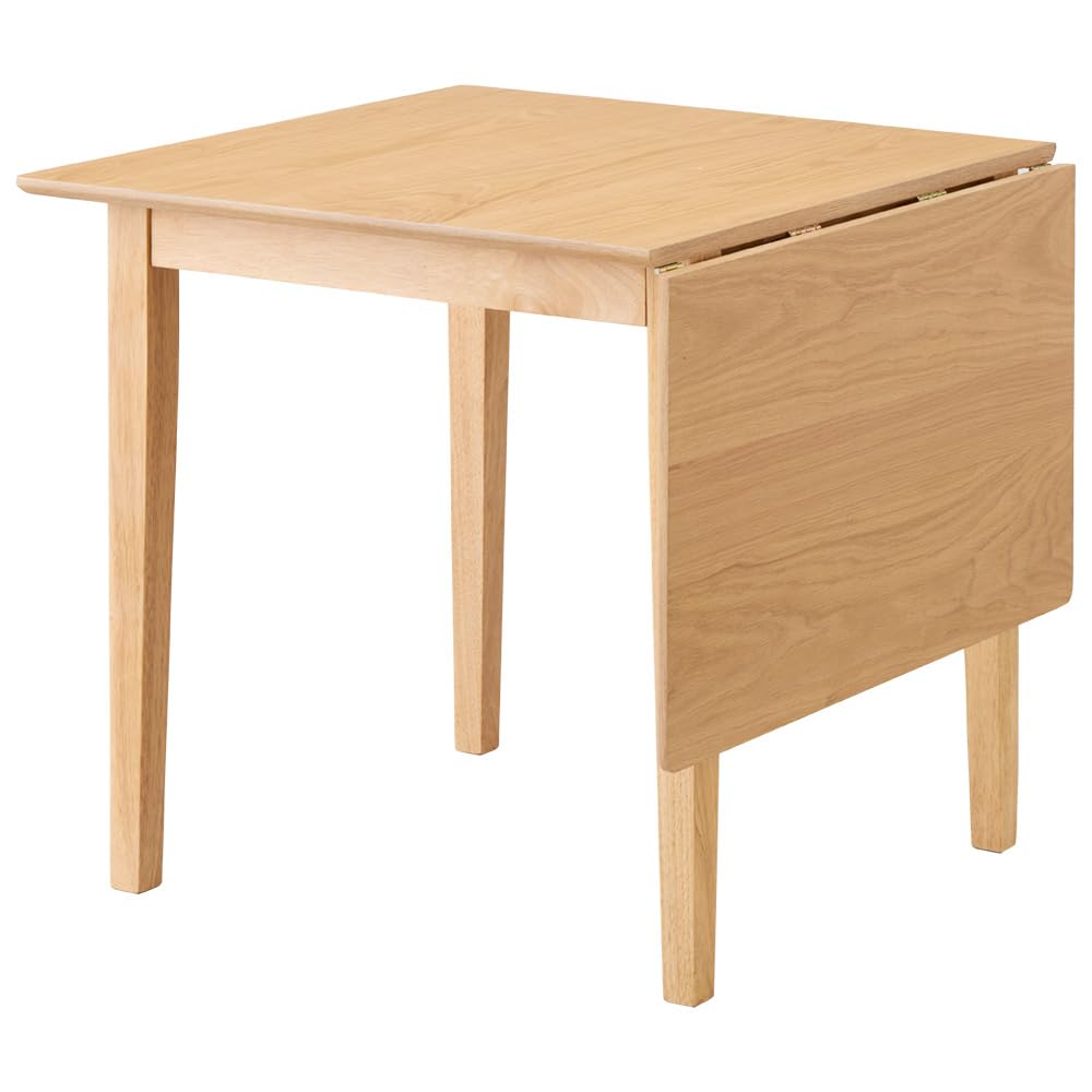 Amazon｜リコメン堂 伸縮ダイニングテーブル 75cm 120cm 単品 天然木 2