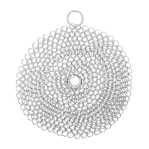 GETAJGHSD 鋳鉄スキレット ーナー 鉄スクラバー ステンレススチールスキレット ーナー スクラバー スクレーパー 鋳鉄鍋グリドル用 バーベキューグリルとポット調理器具の ーニング