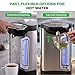 NutriChef Electric Water Boiler and Warmer - 5L/5.28 Qt Stainless Steel Hot Water Dispenser w/Rotating Base, Keep Warm Temperature Set, Auto Shut Off, Safety Lock, Instant Heating for Coffee & Tea