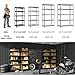 PrimeZone Storage Shelves 5 Tier Adjustable Garage Storage Shelving, Heavy Duty Metal Storage Utility Rack Organizer Shelf Unit for Warehouse Pantry Closet Kitchen Basement, 28