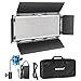 Neewer Dimmable LED Video Light Photography LED Lighting 1320 LEDs 3200-5600K, Metal Frame with Barndoor, DC Adapter/Battery Power for Studio Portrait Product Video Shooting (Battery Not Include)
