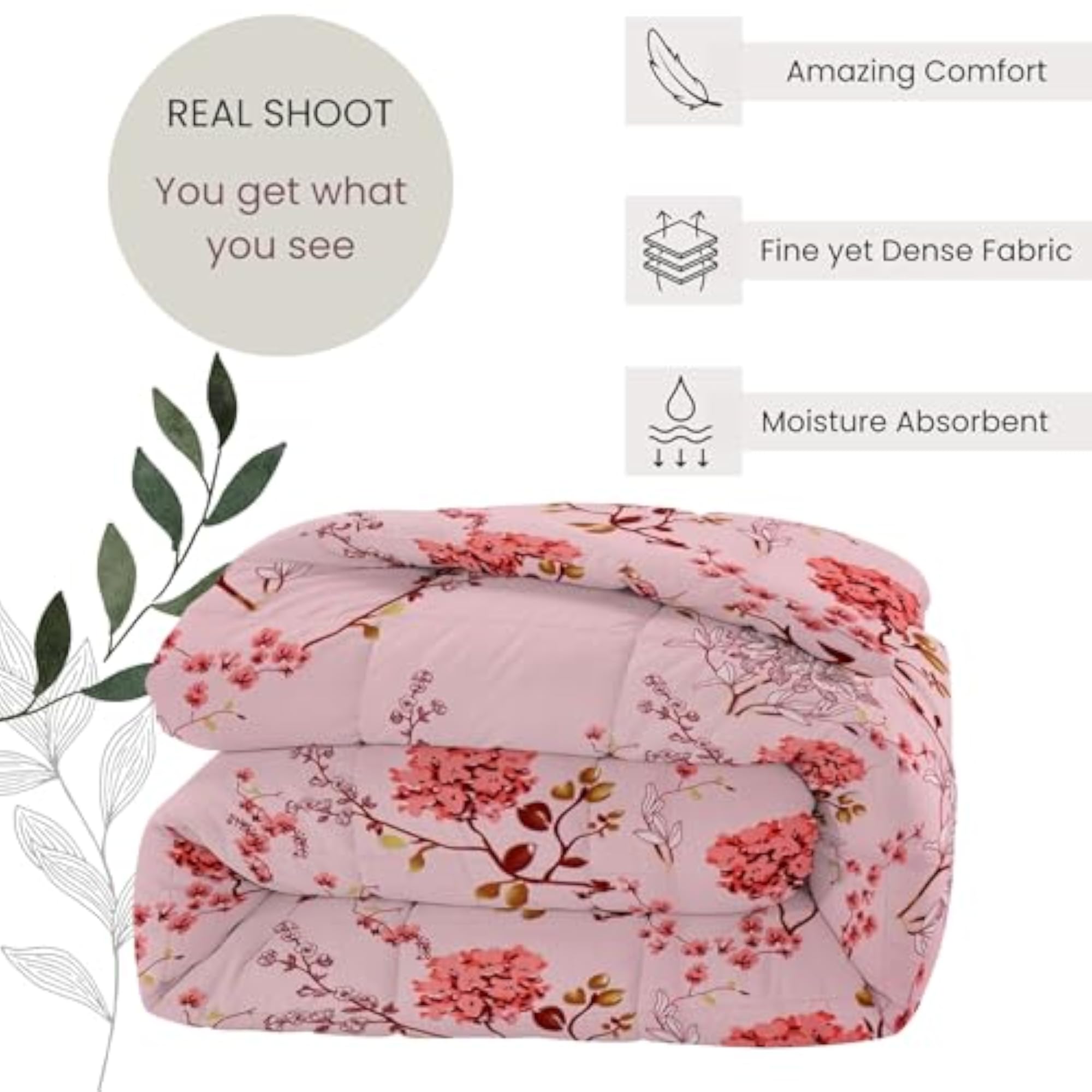 Double Bed Pure Cotton Dohar for All Seasons, Lightweight