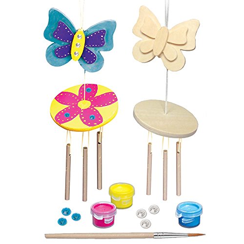 MasterPieces Works of Ahhh Mini Wind Chime Small Peggable Wood Paint Kit