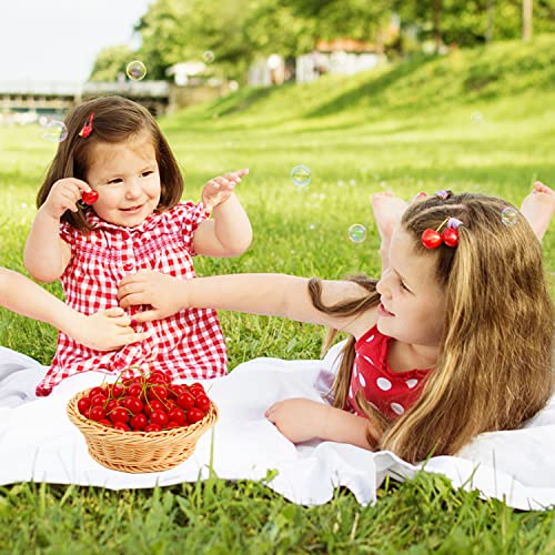 Foimas 50Pcs Artificial Fruit Cherries,Lifelike Fake Cherry Simulation Decor For Home Decoration Photo Prop Craft Supply thumb #4